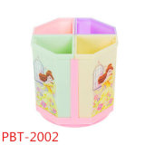 2014 New Design Fashion Jewelry Lovely Getamped Colorful Octagonal PVC Pen Container