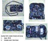 Quilted Cotton Lady Wallet with Removable Strap (M2)
