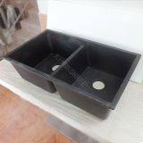 Engineered Stone Black Kithen Quartz Sink
