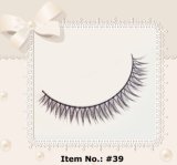 Hand Crafted False Eyelashes /Totally Handmade Lashes Special Tip Finished Synthetic Fiber #39