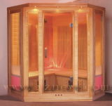 CE & Etl Approved Coner Glass Infrared Sauna Room with New Panel Heater (XQ-031C2HDB)