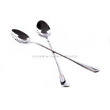 Stainless Steel Cutlery Metal Long Coffee Spoon Tableware