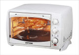 White Electric Toaster Oven with Convection, Rotisserie Function, 1380W