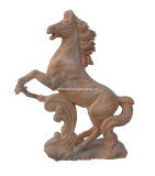 Stone Carving Horse Sculpture (6956)