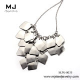 Fashion Womens Stainless Steel Necklace Jewellery (MJN-0035)