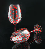 Handpainted Wine Glasses, Handmade Glassware