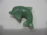 Gemstone Carvings,Carving Jewelry,Gemstone Carving,Fashion Jewelry-Green Aventurine Dolphin Shape Carving