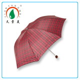 3 Folding Checker Super Mini Umbrella