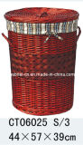 Red Round Laundry Hamper (CT06025)