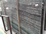 Black Wood Grain Slab Tiles Marble