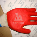 Red Latex Coated Work Gloves
