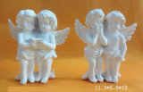 Creative Reading Polyresin White Angel Figurine (statue)