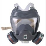 Double-Tank Gas Mask Full Face Protective Mask (HD-MK-05)