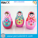 Colorful Small Ornament Ceramic Russian Doll