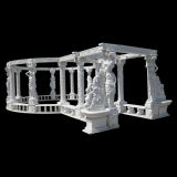 Outdoor Marble Gazebo Statue, Various Colors Available