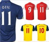 2015 Soccer Jersey Alexis Ozil Wilshere Ramsey Giroud Cazorla Podolski Khedira 14 15 Camisetas De Futbol Football Jersey