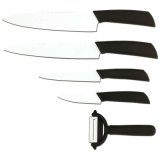 5PC Ceramic Coated Knife Peeler Cutlery Set (HD0857)