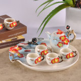 New Hand Painted Asian Bird and Flower Tea Set (AS-08016)