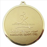 Gold Customized Medal with Sandblasting