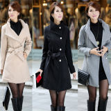 Fashion Women Winter Warm Wool Coat (MU6641)