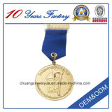 Custom Metal Badge Medal, Plated Golden Medal