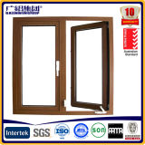 Wooden Color Australia Style Hand Swing Casement Awning Window