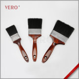 High Quality Wooden Handle with Black Bristle Paintbrush (PBW-020)
