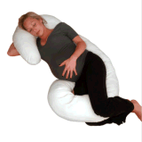 Maternity Pillow Comfort Body Pregnancy Support Shape White Contoured Bed Ne