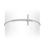 925 Silver Cross Jewellery CZ Bracelet