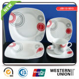 Super White Porcelain Tableware with Decal