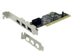 PCI 3+1 Port 1394 (Firewire) Adapter Card