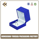 Blue Special Paper Jewelry Ring Plastic Box
