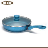 Colorful Marble Coating Fry Pan with Lid