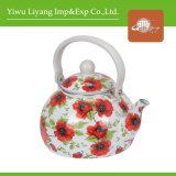 3.2L Round Enamel Teapot Ceramic Kettle Withbakelite Handle (BY-2908)