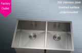 32' 19'''inch Handcrafted Double Bowl Kitchen Sink L321964