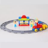 33PCS Block Train Plastic Connecting Toys