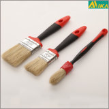 Rubber-Plastic Handle White Bristle Paint Brush