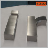 Laser Cutting Brushed Stainless Steel Letters