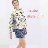 Digital Printing Scuba Fabric for Garment Textile