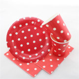Red Polka DOT Party Tableware Set