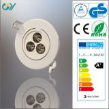 0.5PF 4000k 3W Plastic LED Down Lamp with CE RoHS