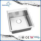 Modern Design Stainless Steel Fancy Hand Made Sink (AS4550R)