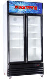 Luxury Vertical Display Cabinet Double Door Style Refrigeration