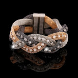 Fashion Accessories Alloy Crystal Stud Jewelry Bracelet
