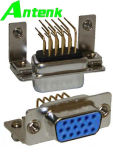 D-SUB Connectors with High Density R a Female Machine Pin (9.4mm FOOTPRINT)
