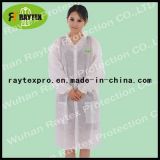 Disposable Microporous Lab Coat with Pockets