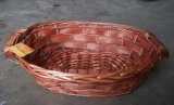 Brown Oval Willow Basket (dB032)