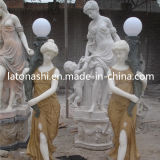 Large Marble Stone Carved Human Greek Garden Sculpture for Outdoor