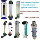 Sight Glass Rotameter Air-Water Flowmeter-Oxygen Glass Tube Rotameter Panel Meter-Pipeline Flowmeter-Plastic Water Flow Meter
