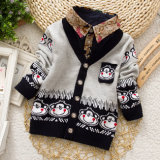 12gg 100%Cotton Spring/Autumn Boy Knitwear Children Cardigan